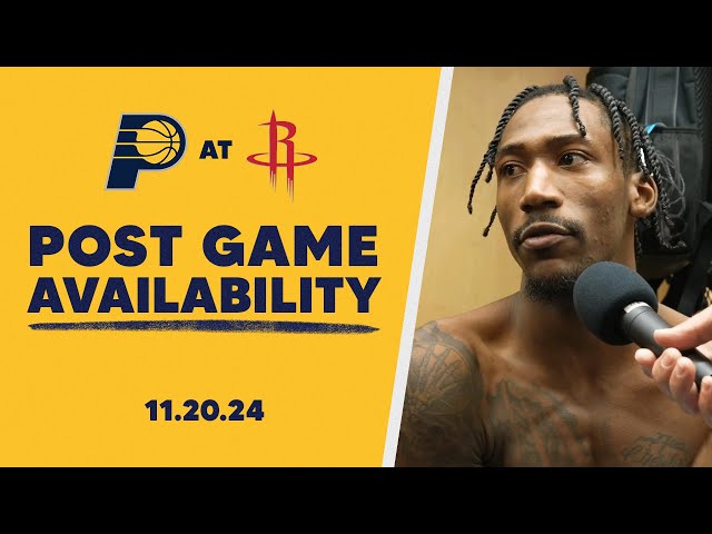 Indiana Pacers Postgame Media Availability at Houston Rockets | November 20, 2024