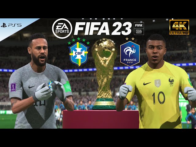 NEYMAR or MBAPPE? Who is better goalkeeper? BRAZIL vs FRANCE, FIFA 23, PS5, 4K