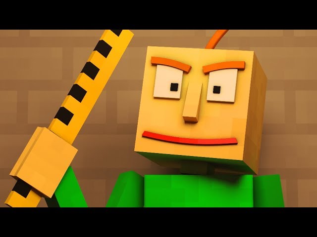 "Basics in Behavior" | Baldi's Basics Animated Minecraft Music Video