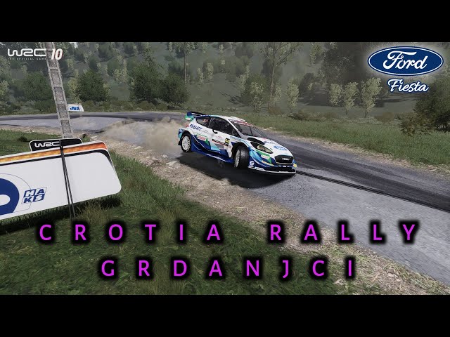 WRC 10 GAMEPLAY_CROTIA RALLY_GRDANJCI_#wrc10 #gaming #ford #automobile #rally #automobile #cornering