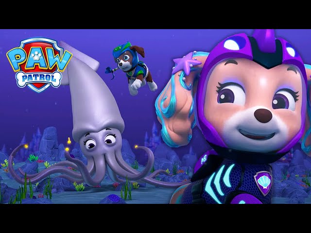 ¡Los cachorros van al océano a salvar al calamar! - PAW Patrol Episodio Español