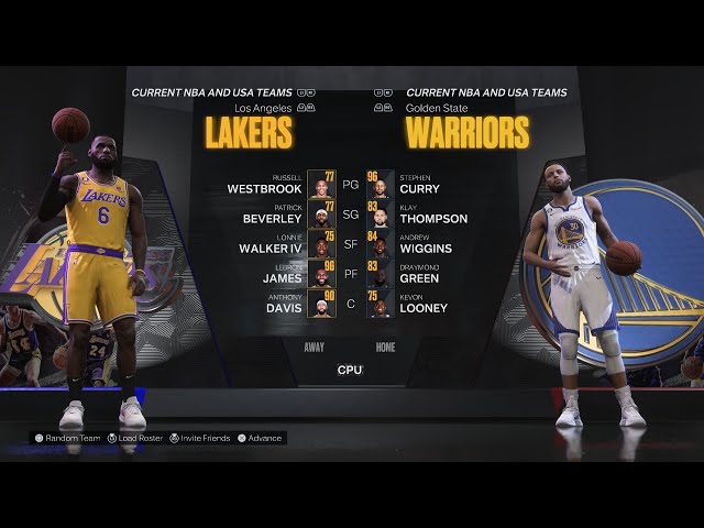 NBA 2k23 | Los Angeles Lakers vs Golden State Warriors [PS5 Next-Gen Gameplay]