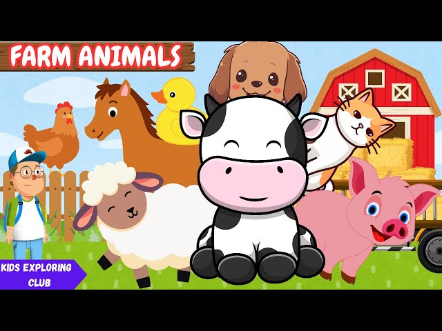 Farm Animals | Farm Animals Sounds | Nursery Rhymes |