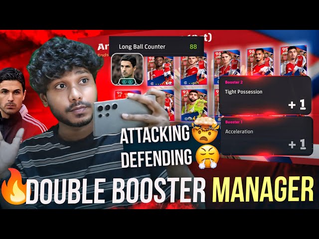 BEST LBC MANAGER IS HERE 🔥 DOUBLE BOOSTER MIKEL ARTETA GAMEPLAY 🤯 #efootball2025