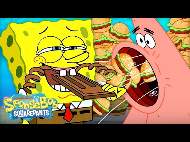 SpongeBob FEASTING For 60 Minutes Straight 🍴 | @SpongeBobOfficial