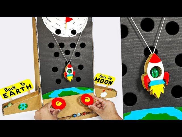 How to make Marble arcade Board Game using Cardboard