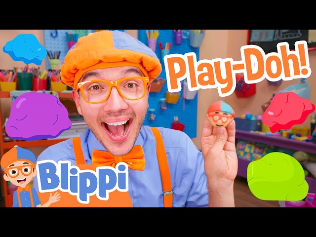 Blippi Makes Pretend Ice Cream with the Play-Doh Ultimate Ice Cream Truck! | Blippi Toys #ad