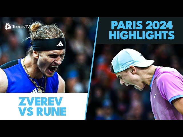 Alexander Zverev Takes On Holger Rune | Paris 2024 Semi-Final Highlights