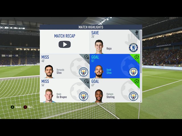 FIFA 19 David Silva 51' Goal