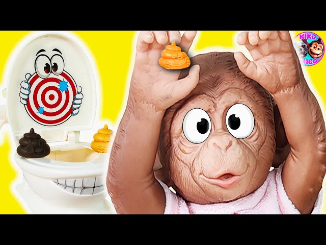 🧻 JUEGO del BAÑO BOOM 🚽 Hermanos MONITOS juegan JUNTOS 🐵