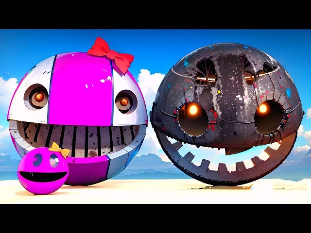 MS PACMAN VS CARTOON CAT (ROBOT PACMAN VS MONSTER PACMAN ) 8