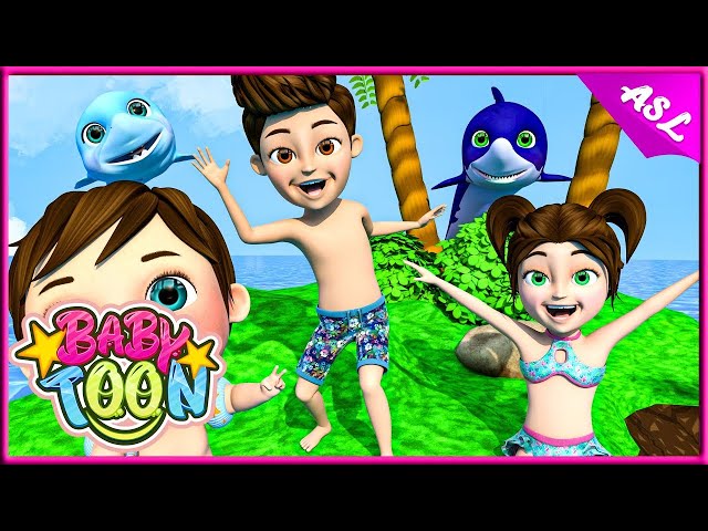 Baby Shark | Nursery Rhymes | Kids Songs | Babytoon Sign Language