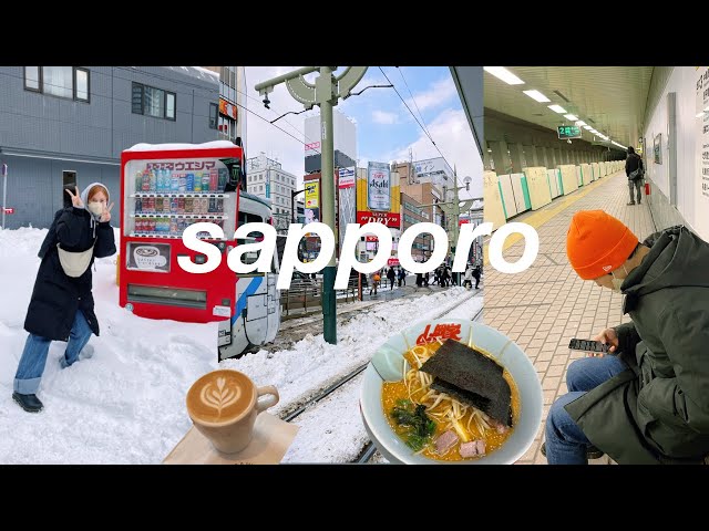 My First Trip to Sapporo, Japan 🦀 Otaru, Snow Festival, Hokkaido Foods VLOG