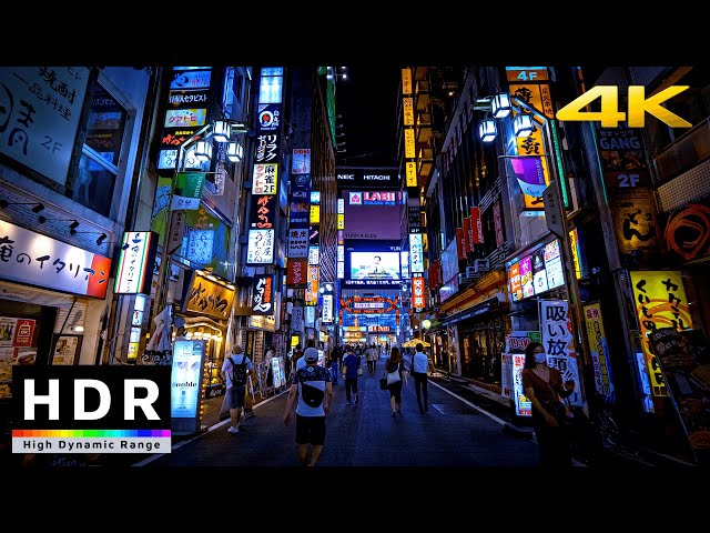 【4K HDR】Night Walk in Tokyo Red Light District - Shinjuku Kabukicho(歌舞伎町散歩) - Japan Walking Tour