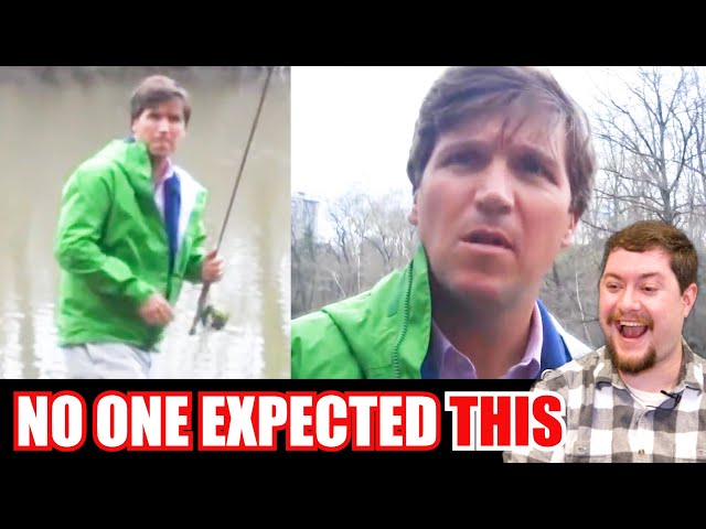 Man CONFRONTS Tucker Carlson fishing in Central Park, NO ONE expected this...