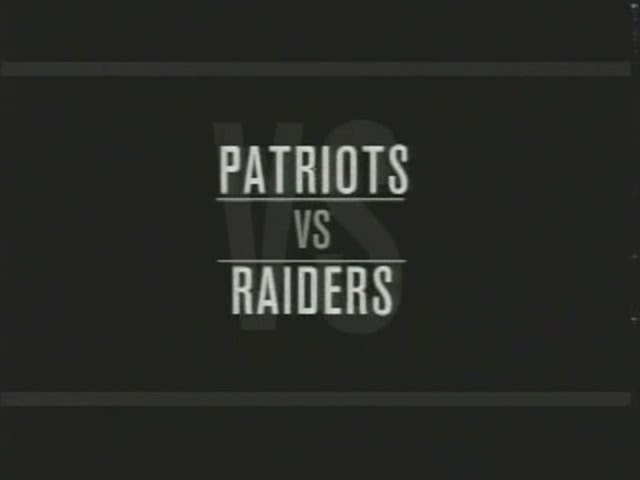 2002 NFL Wk11 New England Patroits @ Oakland Raiders; ESPN; Tuck Rematch; Tom Brady