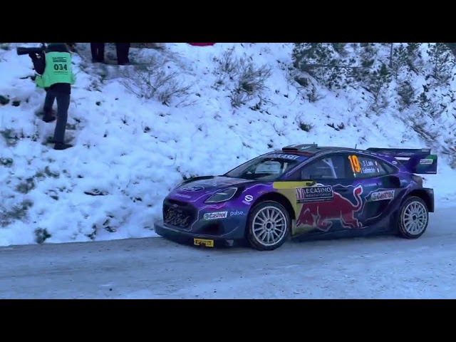 Sébastien Loeb dancing on the ice of Sisteron - Rallye Monte Carlo 2022 WRC