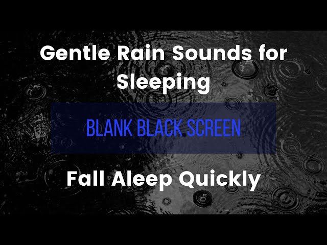 Soft Rain for Sleeping [Black Screen] 8 hours | Insomnia Relief Rain Sounds