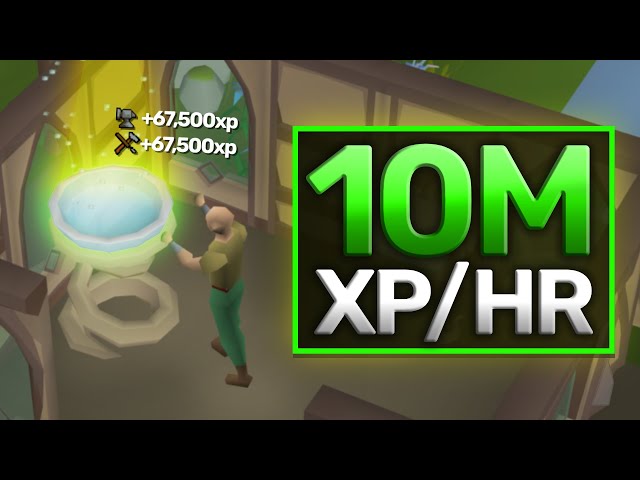 Methods that give over 1M xp/hr (OSRS)