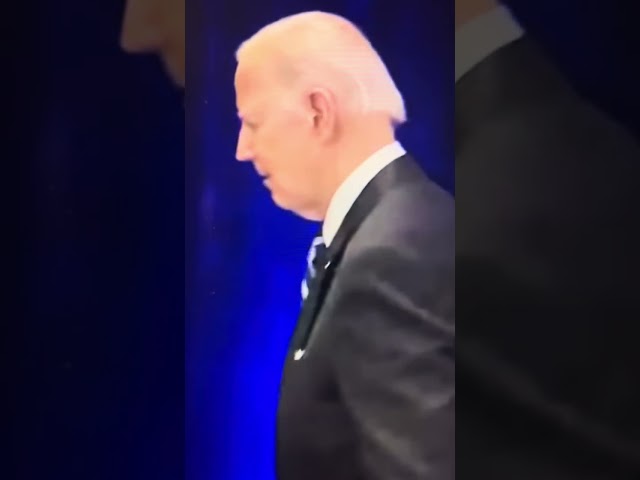 Today Joe Biden in Israel walk off the stage refusing to answer questions from the press 10/18/23