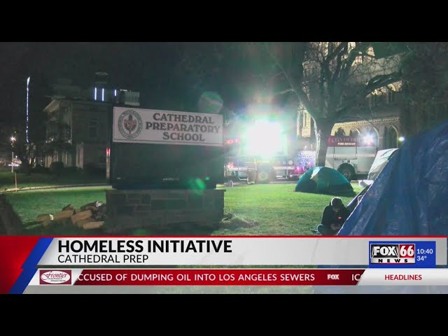 Prep students brave the cold to benefit Erie's homeless