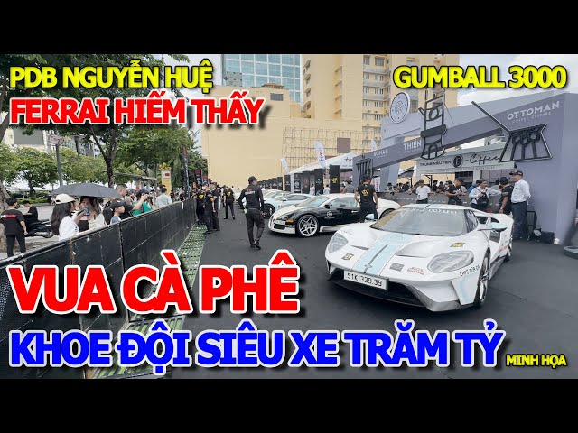 CHOÁNG NGỘP - ÔNG VUA CÀ PHÊ VIỆT NAM ĐEM KHOE DÀN SIÊU XE FERRARI TRĂM TỶ & ĐẠI HỘI GUMBALL 3000