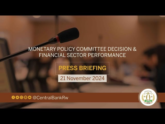 🔴LIVE: Monetary policy committee decision & Financial sector performance