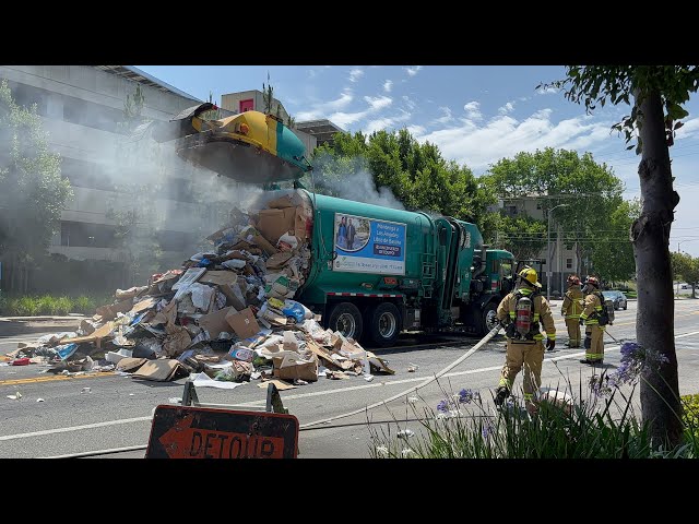 Garbage Truck Fire