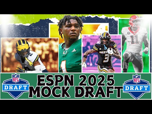 ESPN 2025 NFL MOCK DRAFT REACTION ⚡ STEELERS GO QB?