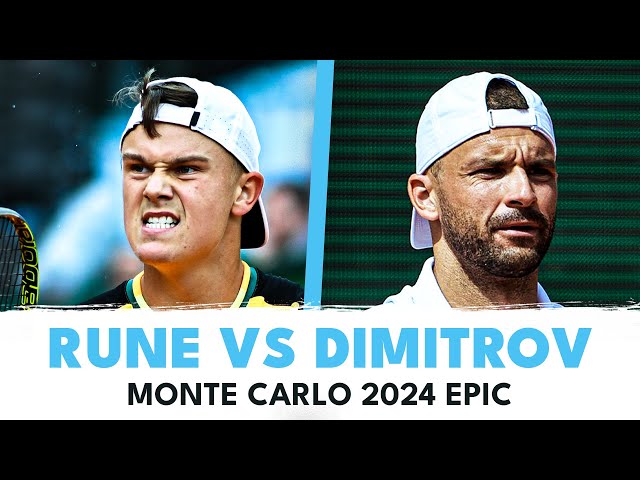 EPIC BATTLE: Holger Rune vs Grigor Dimitrov Highlights | Monte Carlo 2024