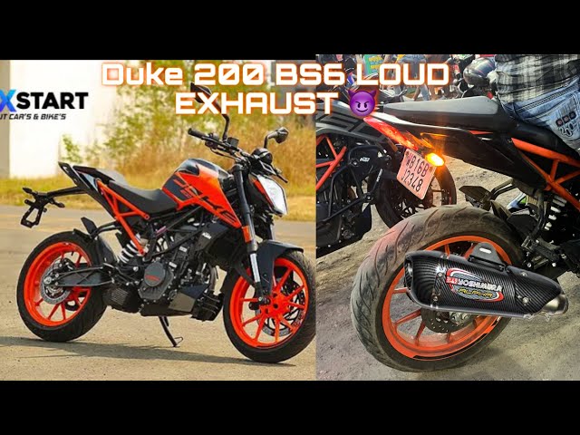 DUKE 200 BS6 EXHAUST MODIFICATION 💥 || FULL MODIFICATION || #trending #modified