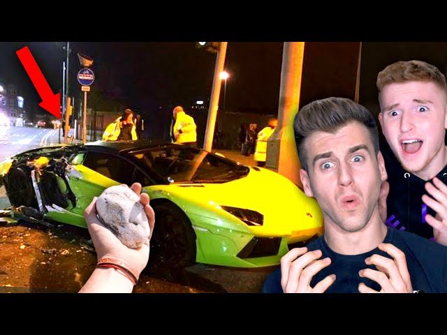 Guy Throws Rock At Expensive Lamborghini (He Was Jealous)