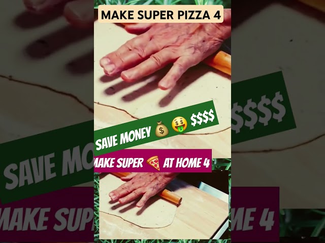 #Let's MAKE SUPER PIZZA 🍕 AT HOME 4  #fun #family #savemoney #youtubeshorts