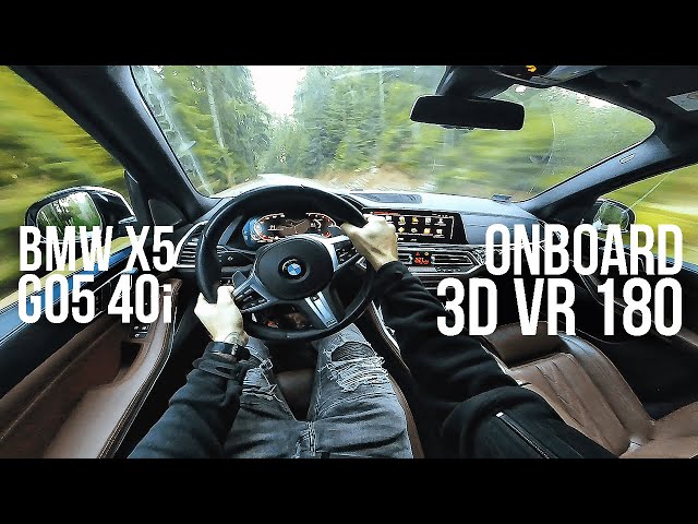 POV VR 180 3D | BMW X5 G05 40i | Onboard drive | Mountains