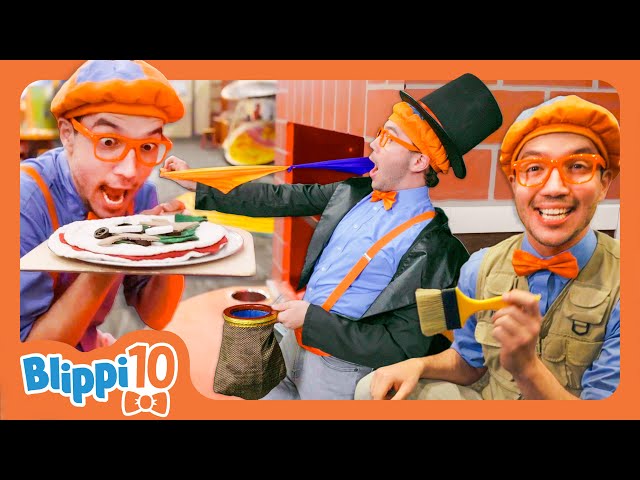 Blippi’s Top 10 Jobs Kids Will Love! - Blippi's Top 10 Moments! | Educational Videos for Kids