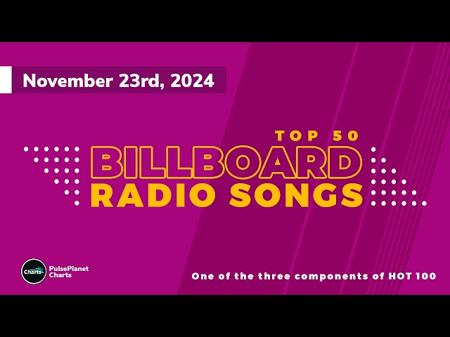 Billboard Radio Songs Top 50 (November 23rd, 2024)