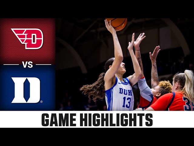 Dayton vs. Duke Game Highlights | 2024-25 ACC Women’s Basketball