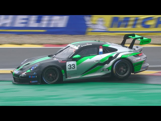 WEC 6 Hours of Spa 2023 - Porsche Carrera Cup Benelux - SPIN, OFF TRACK + ACTION