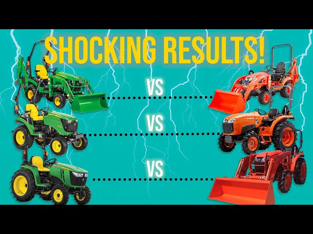 8 ROUND HEAVYWEIGHT FIGHT! JOHN DEERE VS KUBOTA COMPACT TRACTORS 🚜