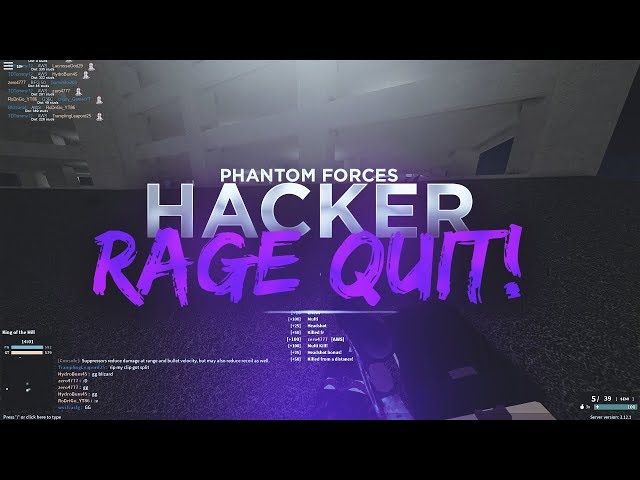 MAKING A HACKER RAGE QUIT.. (phantom forces)