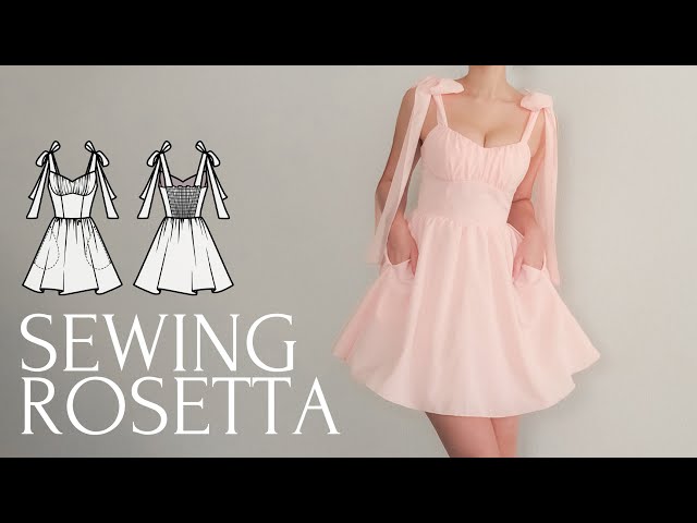 DIY Shirred Back Dress with Bow Ties + Sewing Pattern