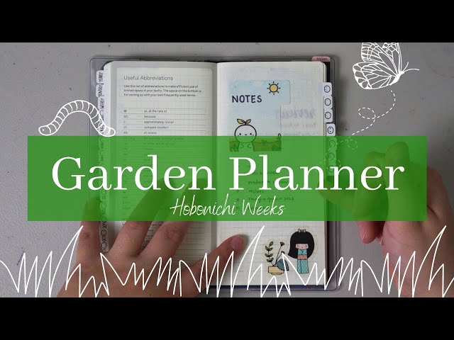 How I use a Hobonichi Weeks as a Garden Planner