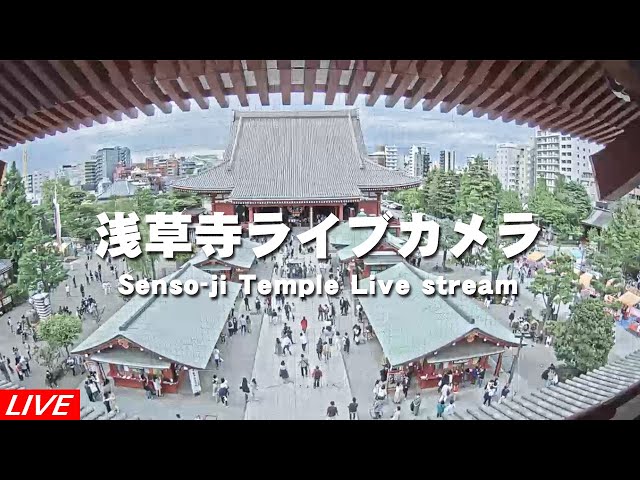 浅草寺の境内（本堂側）Precincts of Sensoji Temple (to Main Hall)