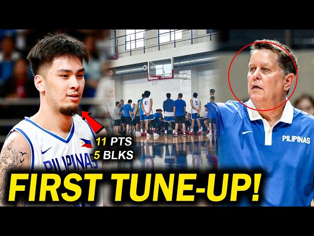 KAI SOTTO Pakitang Gilas sa Unang Tune-up Game ng Gilas! Mamaw sa Depensa! Babawi si Justin Brownlee