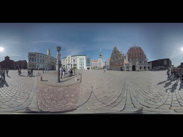 VR 360 video, Riga, Latvia.