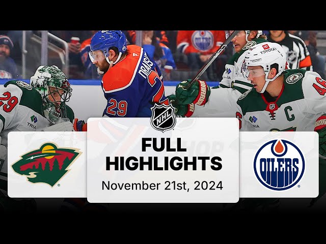 NHL Highlights | Wild vs. Oilers | November 21, 2024