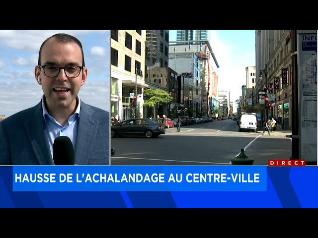 Hausse de 30% de l’achalandage au centre-ville de Montréal depuis la rentrée