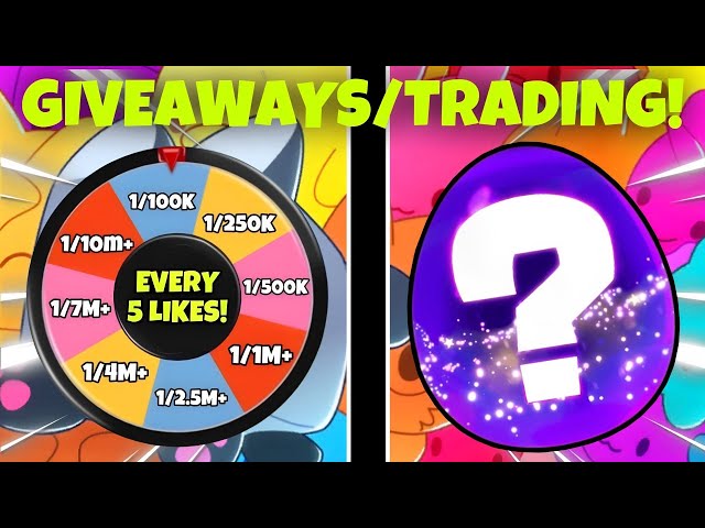 (🔴 LIVE) SPIN THE WHEEL GIVEAWAYS & TRADING! (Pets Go)