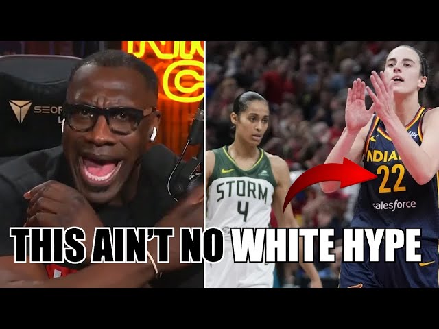 Shannon Sharpe SCREAMS After Caitlin Clark Pushed By Skylar Diggins "THIS AIN'T NO WHITE HYPE"