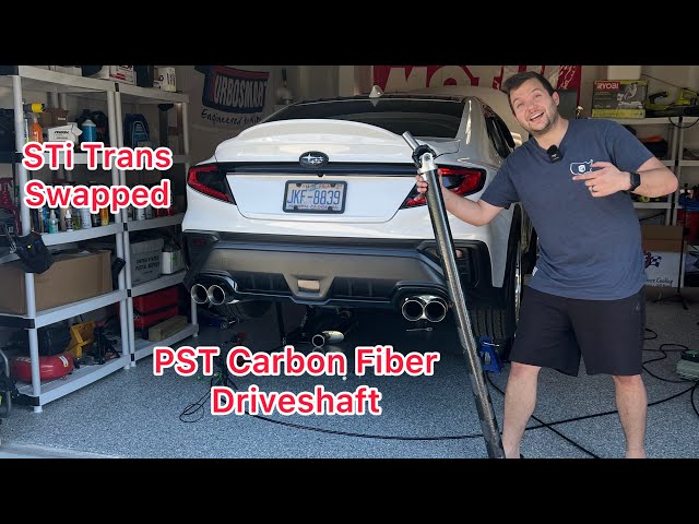 I Should Have Installed This With The STi Swap! | PST Carbon Fiber Driveshaft